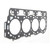 Grade C left driver side MLS head gasket for 2001-2016 6.6L Duramax, GM 12637785