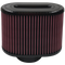 Air Filter For Intake Kits 75-5016,75-5023 Oiled Cotton Cleanable Red S&B Air Filter For Intake Kits 75-5016,75-5023 Oiled Cotton Cleanable Red S&B
