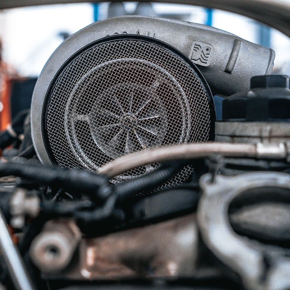 Turbo Screen 4 IN Black Stainless Steel Mesh-S&B
