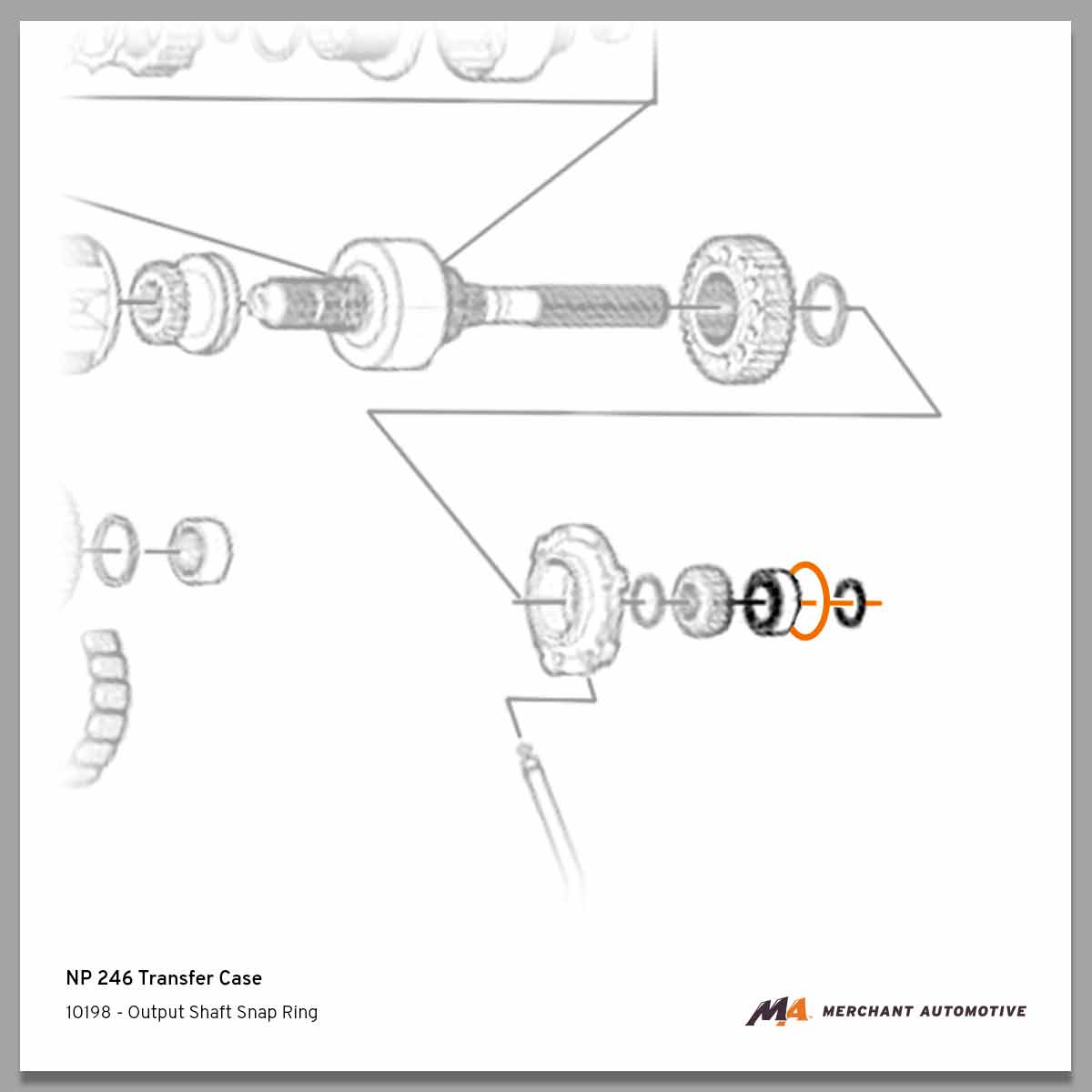 Output Shaft Bearing Snap Ring | 1998 - 2007 - Merchant