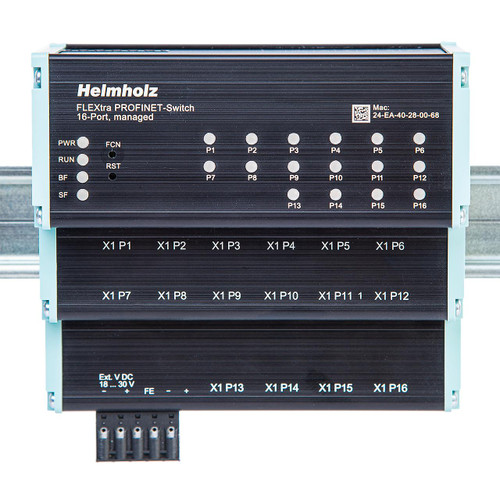 FLEXtra STAGE PROFINET-Switch, 16-port, 1 Gbit