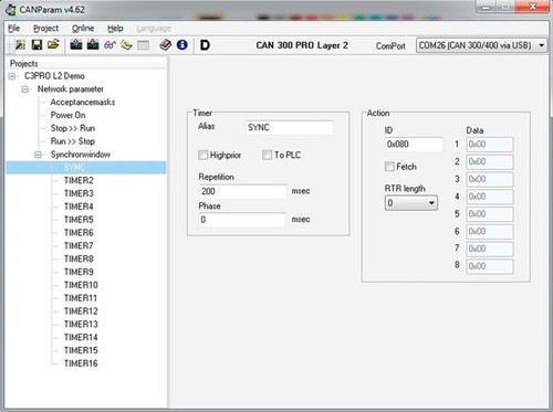 Parameterization software „CANParam“