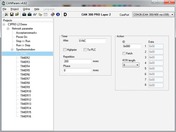 Parameterization software „CANParam“