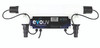 Front view of Evolution Aqua 15W UV clarifier—slim black housing with clear flow-direction arrow and inlet/outlet unions at each end. Front view of Evolution Aqua 15W UV clarifier—slim black housing with clear flow-direction arrow and inlet/outlet unions at each end.