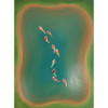Gosanke Mud Pond photo of canvas showing the sheen on the water