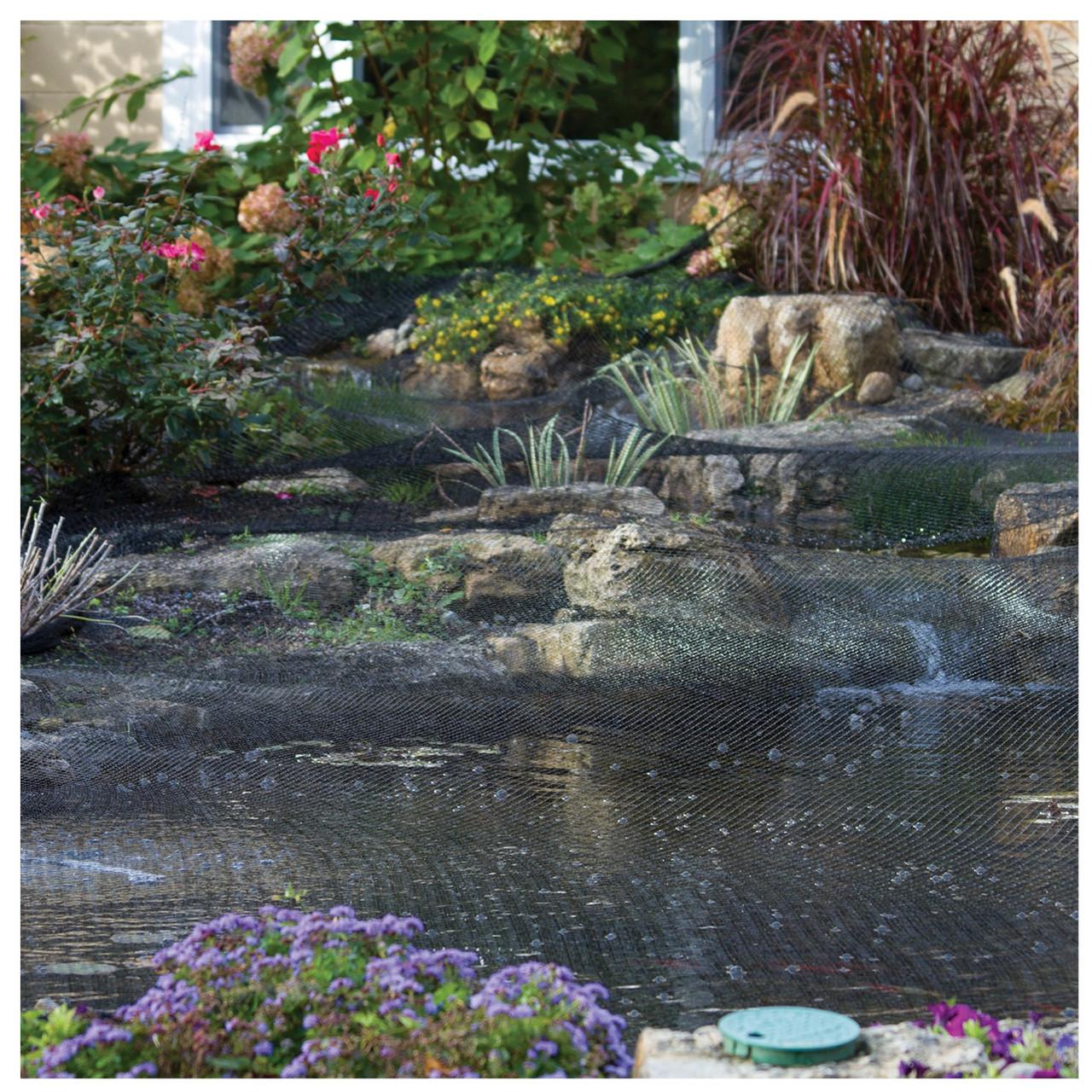 Atlantic pond netting package, model PN1015, wrapped with product label.