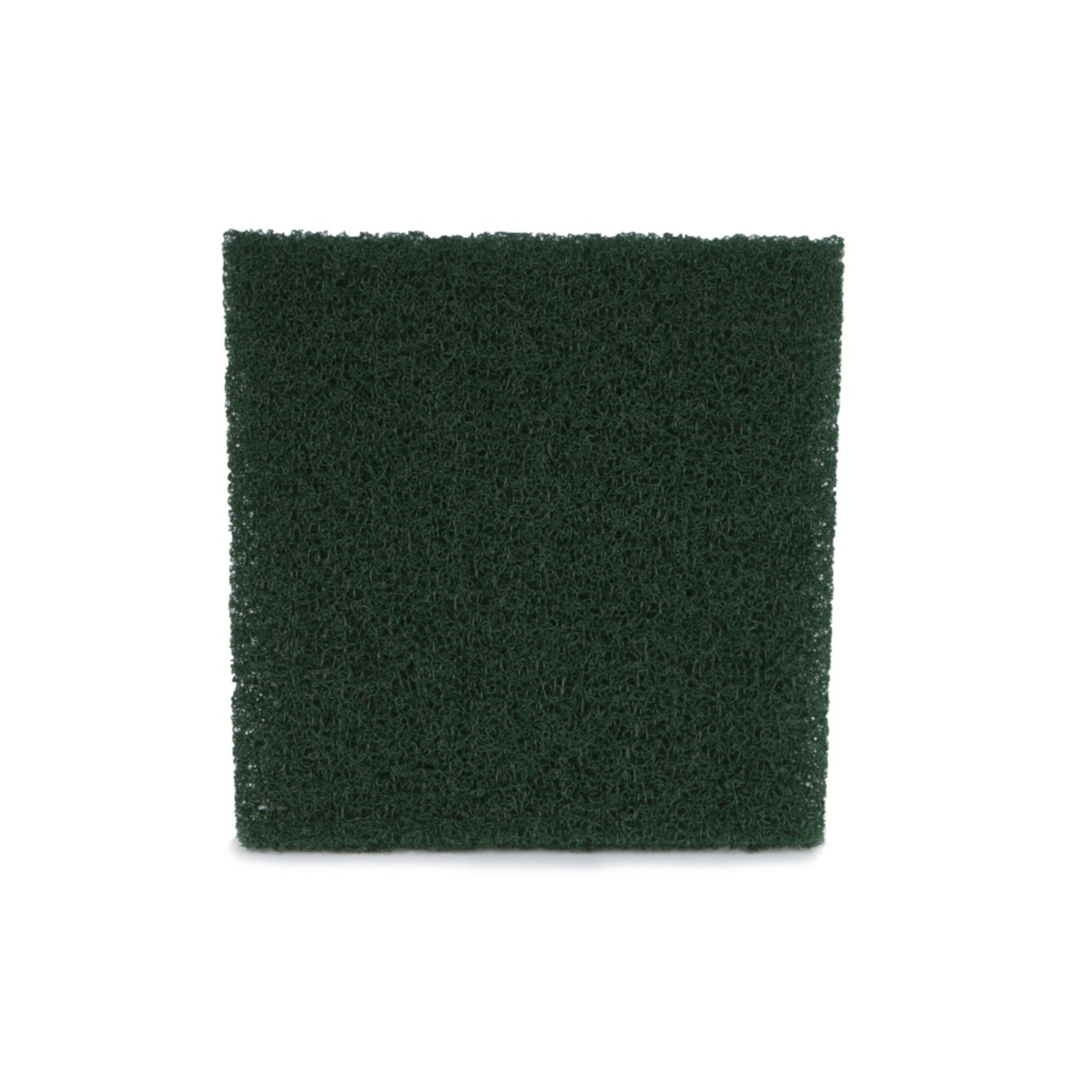 Square green pond filter pad with coarse texture, designed for mechanical and biological filtration.