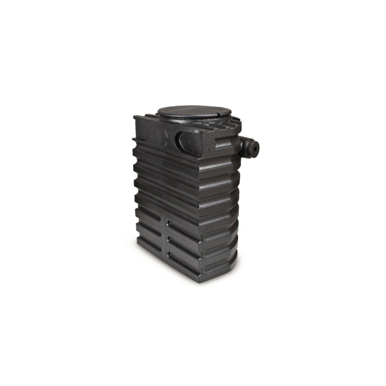 Heavy-duty black water matrix block for pond-free and fountain reservoir installations, designed for maximum water storage.
