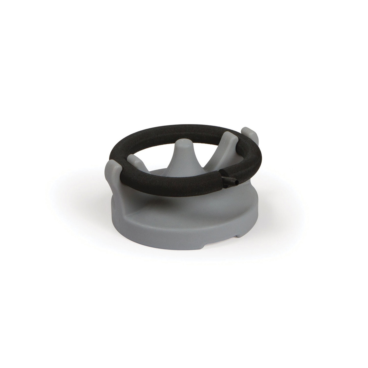 Round pond aeration diffuser with weighted base and durable tubing for efficient oxygen distribution in water.