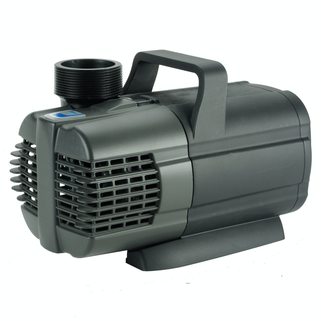 Front view of Waterfall Pump 3700 with sleek black design.