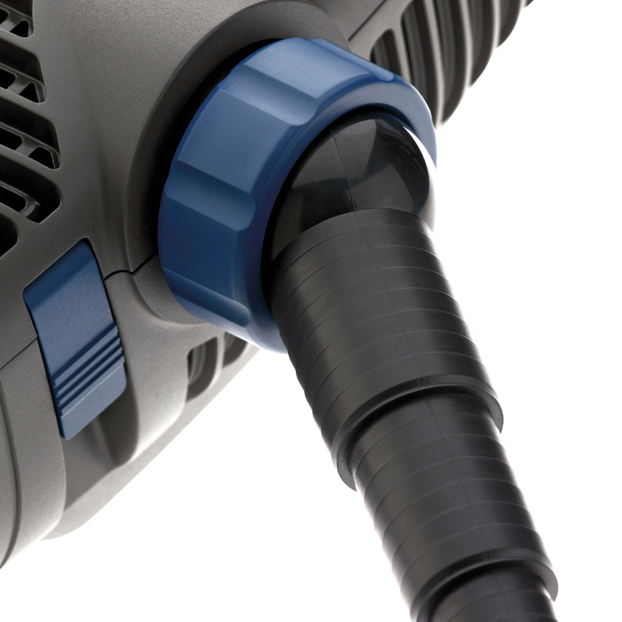 Oase AquaMax Eco Premium pond pump with dual inlets and energy-efficient design.