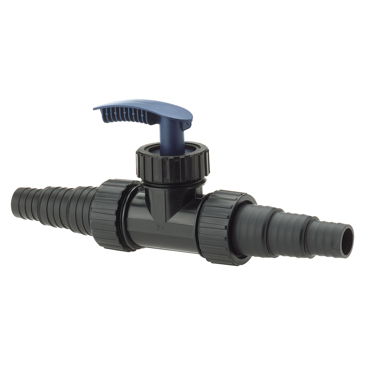 Close-up of OASE Flow Regulator 1-1/2", showing the threaded connections for secure installation.
