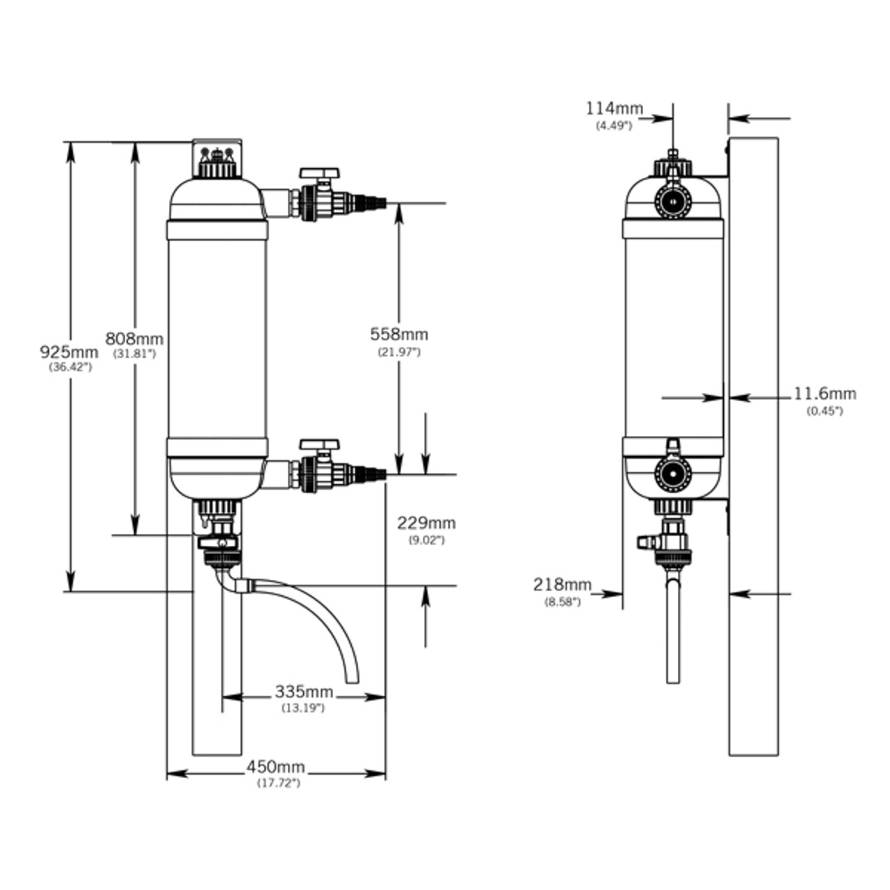 Evolution Aqua Surge Filter W/UV (1,320 Gallons )