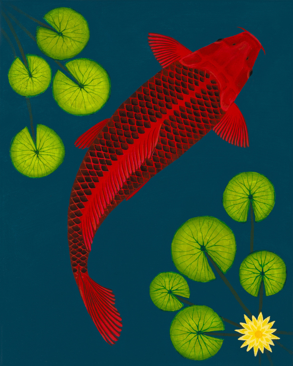 Aka Matsuba Original Acrylic on Canvas