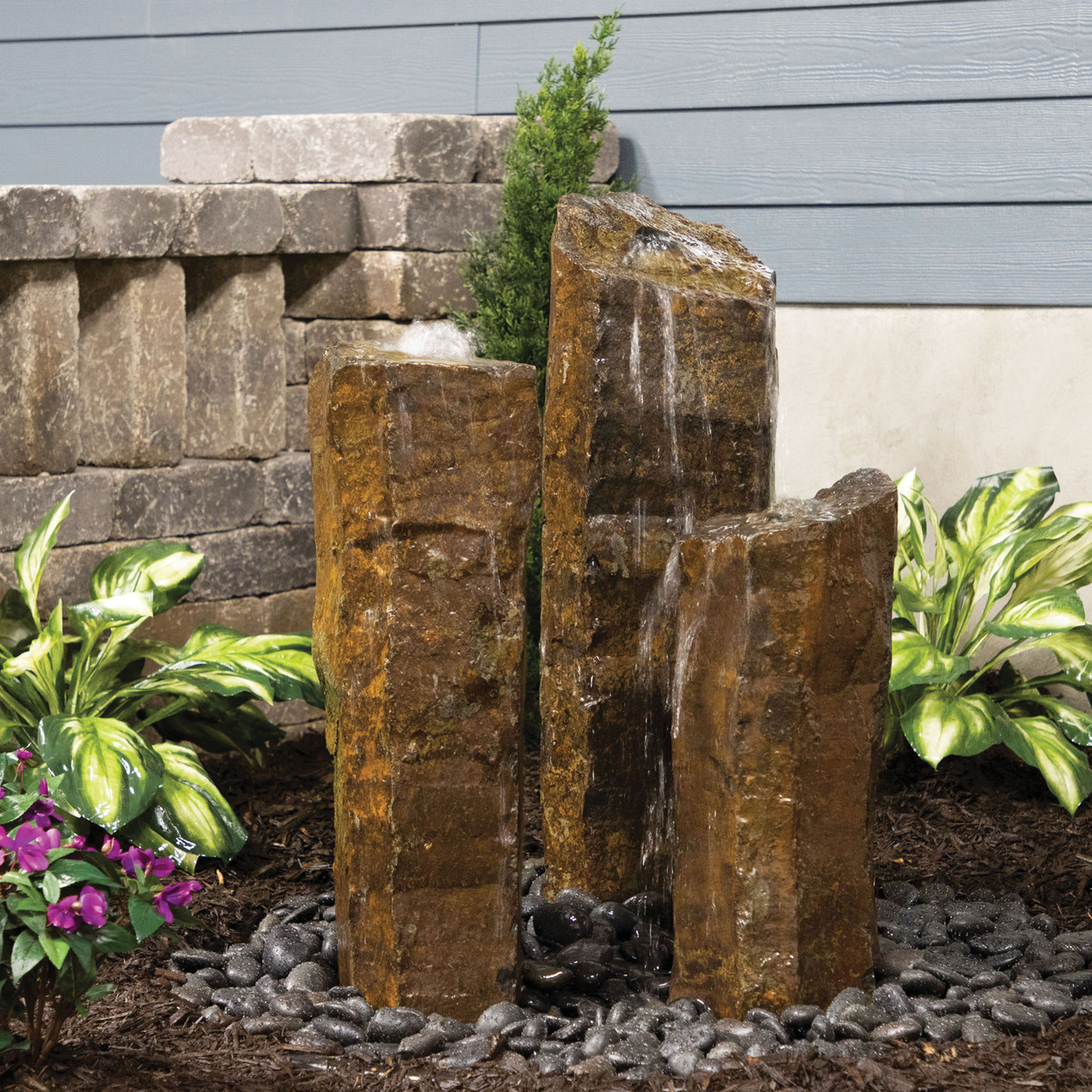 3 Piece Natural Basalt Columns - Thumbnail 3