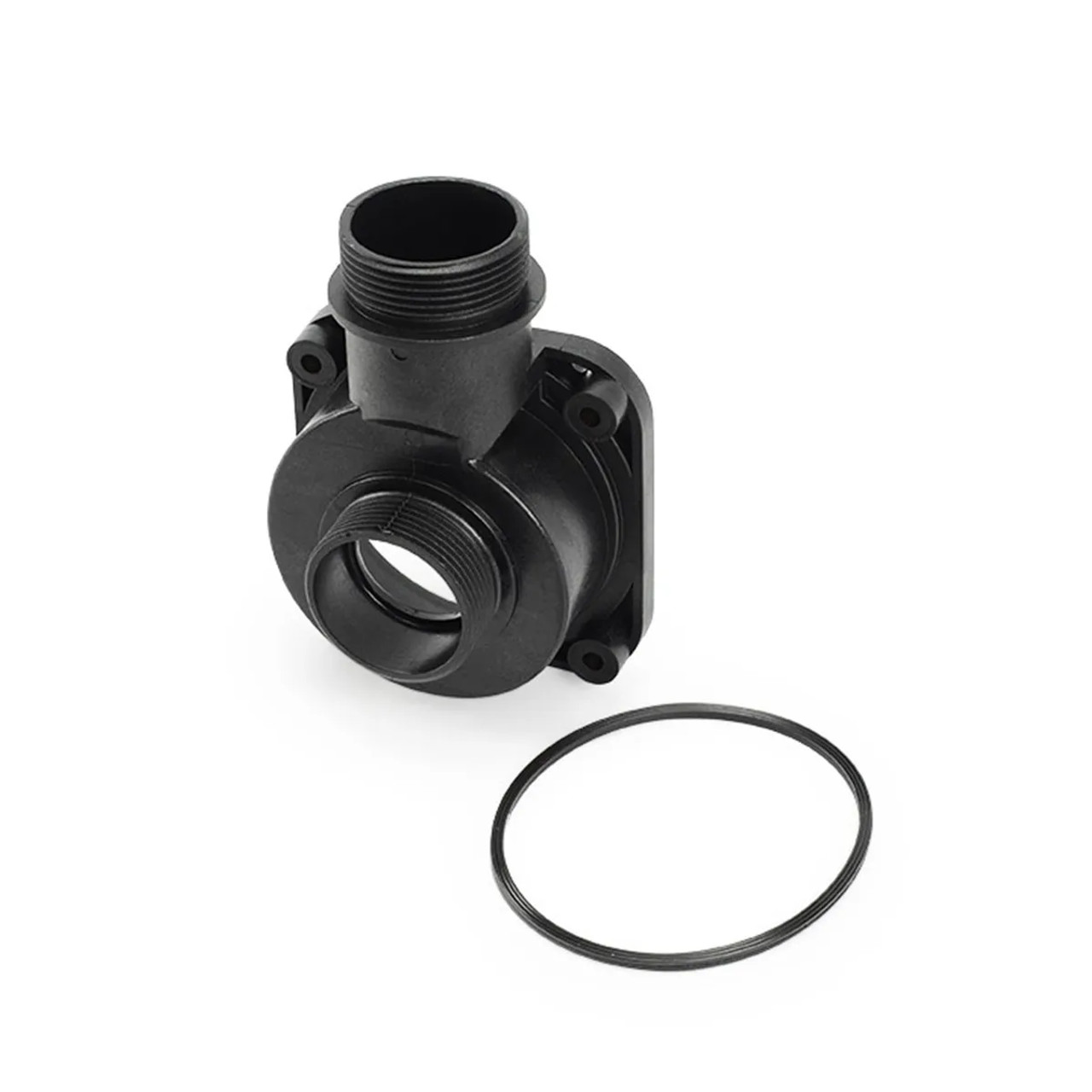 Top-down view of the AquaForce (G2) Water Chamber Cover, highlighting the round profile and mounting holes for secure attachment to the pump body.