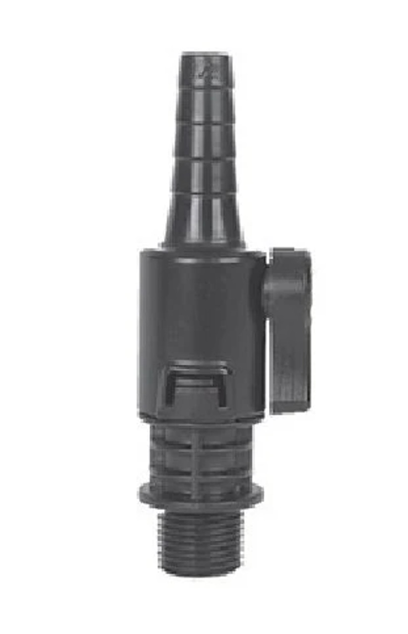 1/2 inch MPT to 1/2 inch barb water flow valve