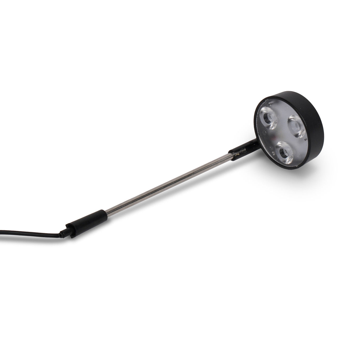 Angled image of Replacement AquaGarden Tabletop Fountain Plant Light, displaying the light in position within a tabletop fountain, showing how it illuminates plants while adding a gentle glow to the water feature.