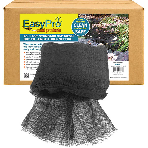 3/4" / 20' X 100' Boxed Premium Pond Cover Netting