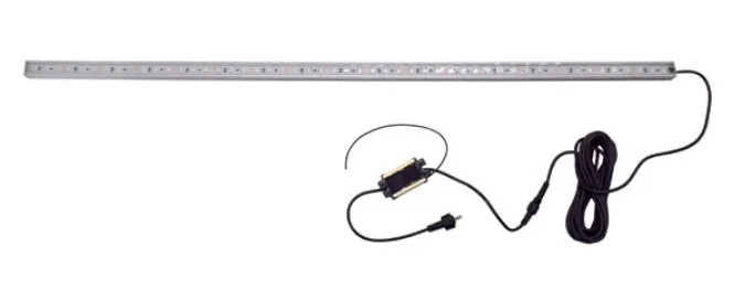 Blue LED strip light, 35" long,15' cord 12vac, 7 watts; incl 10w transformer
