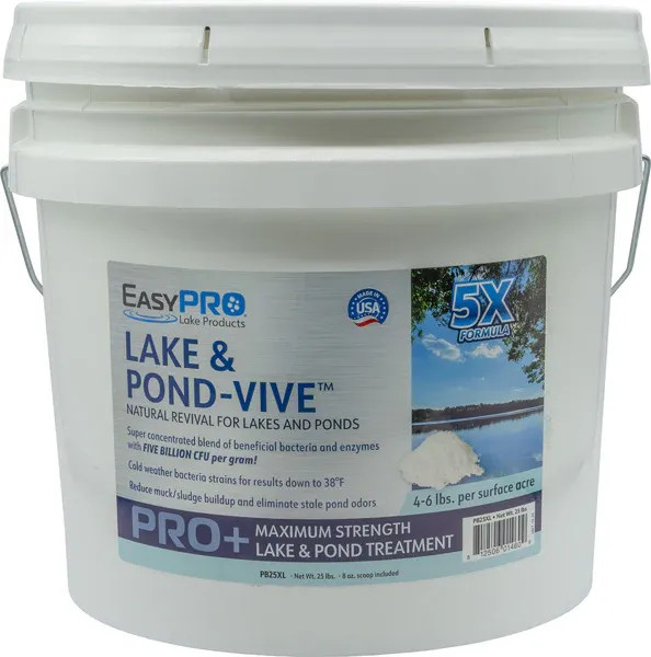 Pond-Vive Bacteria X 25 lb. Pail - Loose powder with 8 oz. scoop - PALLET OF PB25XL