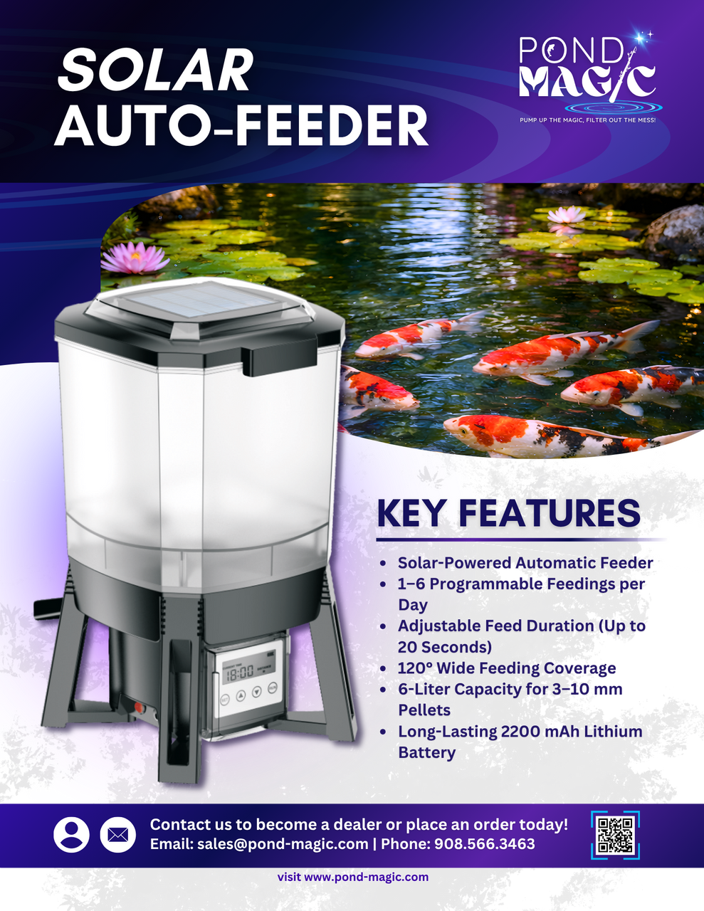 Pond Magic Solar Autofeeder