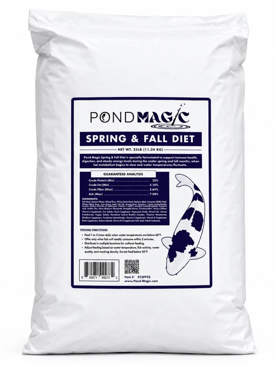 2LBS bag of Pond Magic Spring & Fall Fish Food