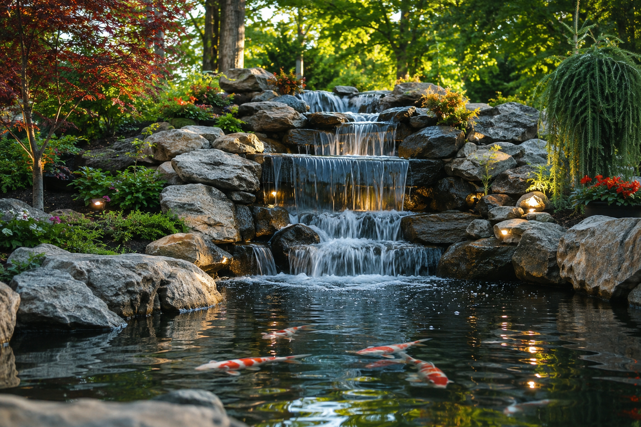 Designing A Pond Waterfall: Sound, Scale, And Flow