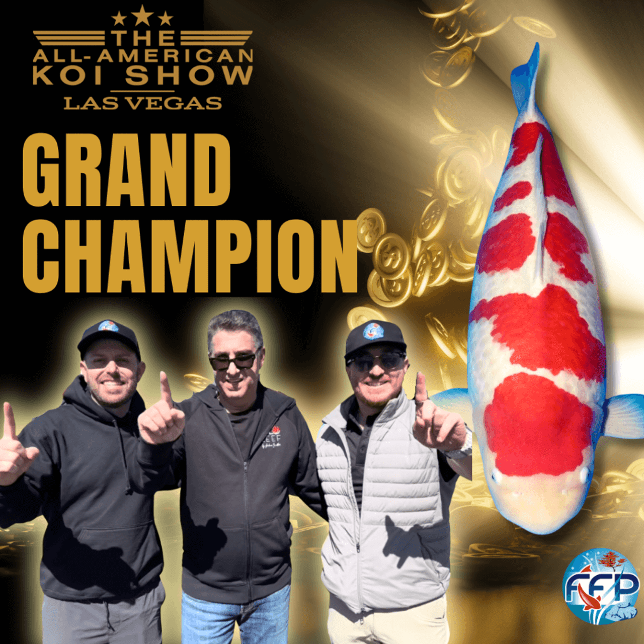 FITZ’S FISH PONDS & POLO REEF WIN GRAND CHAMPION AT ALL AMERICAN KOI SHOW IN LAS VEGAS!