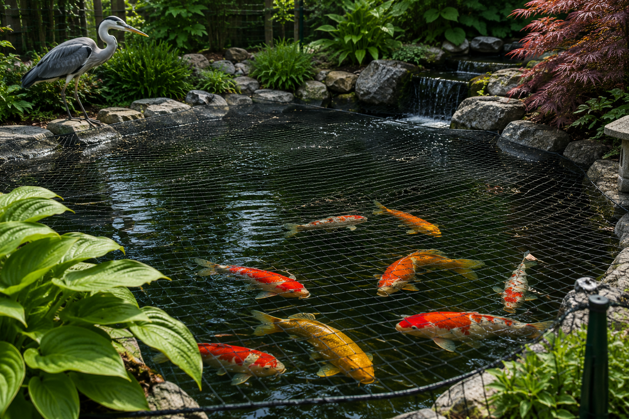 How To Protect Koi From Herons, Raccoons, And Other Predators