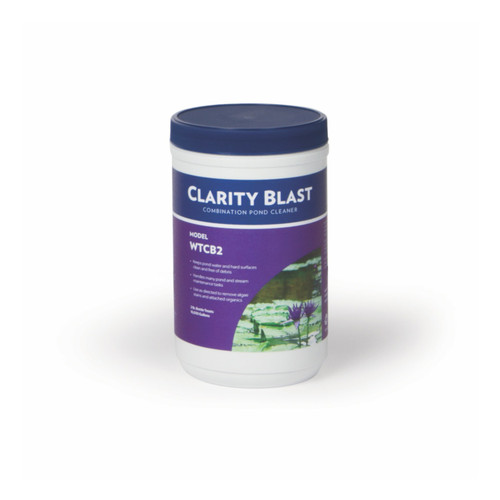 Atlantic ClarityBlast 2 lb container of pond cleaner. Atlantic ClarityBlast 2 lb container of pond cleaner.