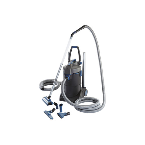 OASE pond vacuum with hoses and multiple nozzles for cleaning debris, sludge, and dirt from ponds and water features. OASE pond vacuum with hoses and multiple nozzles for cleaning debris, sludge, and dirt from ponds and water features.