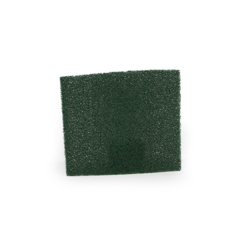 Green rectangular pond filter foam pad designed for mechanical and biological filtration in pond skimmers and filters. Green rectangular pond filter foam pad designed for mechanical and biological filtration in pond skimmers and filters.