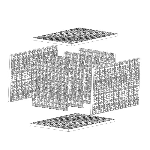 Eco-Blox pallet. Eco-Blox pallet.