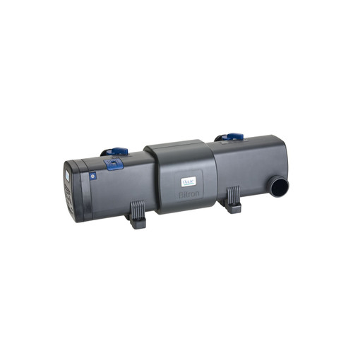 Oase Bitron UV clarifier for ponds, designed to control algae and improve water clarity. Oase Bitron UV clarifier for ponds, designed to control algae and improve water clarity.