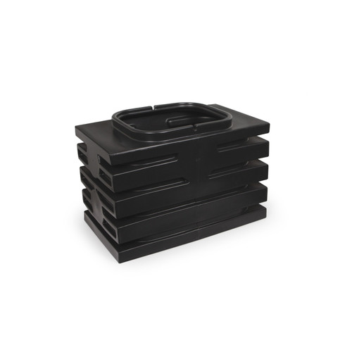 Black rectangular water matrix block used for pond and waterfall filtration and water storage. Black rectangular water matrix block used for pond and waterfall filtration and water storage.