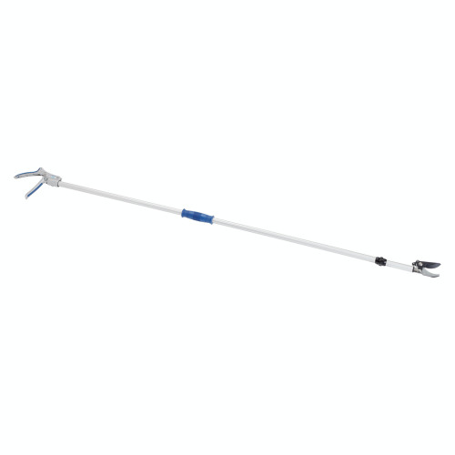 Front view of OASE FlexiCut 2 in 1 pond scissors with adjustable cutting head and ergonomic handle. Front view of OASE FlexiCut 2 in 1 pond scissors with adjustable cutting head and ergonomic handle.