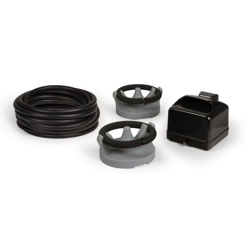 Full product view of Atlantic Professional Aeration Kit w/ Weighted Tubing with all it's components. Full product view of Atlantic Professional Aeration Kit w/ Weighted Tubing with all it's components.