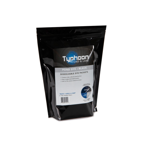 Full product view of bag of Pond Dye - Black - (2) 4oz Water Soluble Packs Full product view of bag of Pond Dye - Black - (2) 4oz Water Soluble Packs