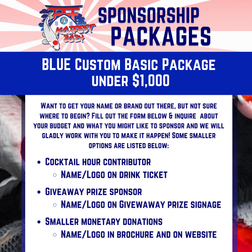 Custom Blue package Custom Blue package