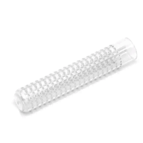 Angled view highlighting the transparent acrylic/ABS tube, long intake reach, and minimalist hardware. Angled view highlighting the transparent acrylic/ABS tube, long intake reach, and minimalist hardware.