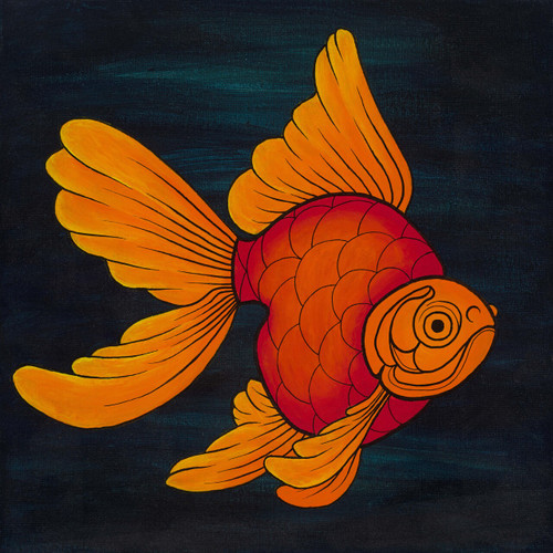 Right Goldfish Print