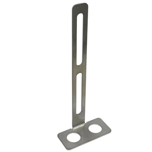 Side view of Metal bracket 180mm with two holes for holding two probes at the bottom of bracket Side view of Metal bracket 180mm with two holes for holding two probes at the bottom of bracket