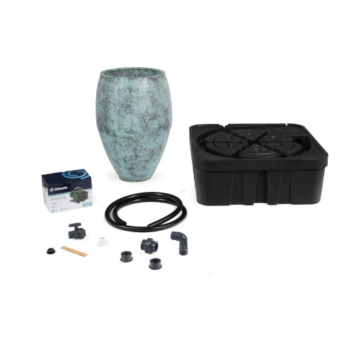 Front view of Pump, Fountain Basin and Plumbing Kit. Front view of Pump, Fountain Basin and Plumbing Kit.