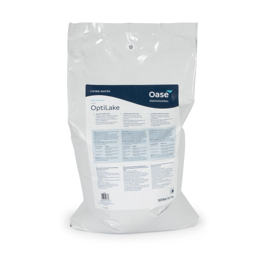 OptiLake 50 lb. pond treatment improves water clarity, reduces sludge, and promotes a healthier aquatic ecosystem for large ponds and koi ponds. OptiLake 50 lb. pond treatment improves water clarity, reduces sludge, and promotes a healthier aquatic ecosystem for large ponds and koi ponds.