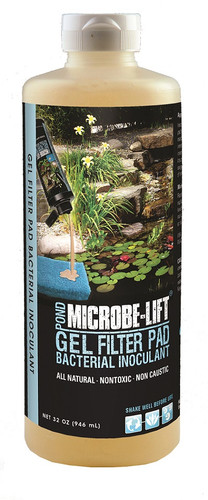 Close-up of the 32 oz. MICROBE-LIFT/PL Gel Bacteria bottle, displaying the product name, "PL Gel Bacteria," "New Technology," and the volume (32 oz.) on the label. Close-up of the 32 oz. MICROBE-LIFT/PL Gel Bacteria bottle, displaying the product name, "PL Gel Bacteria," "New Technology," and the volume (32 oz.) on the label.