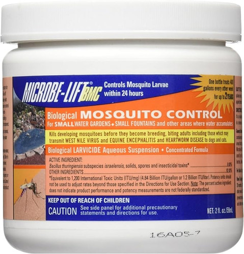 Front view of 2 oz. MICROBE-LIFT BMC bottle for small ponds up to 2,000 gallons. Front view of 2 oz. MICROBE-LIFT BMC bottle for small ponds up to 2,000 gallons.