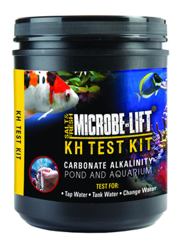 Close-up of the Carbonate Alkalinity (KH) Test Kit package, showcasing the product name "Carbonate Alkalinity (KH) Test Kit" and key instructions or features on the label. Close-up of the Carbonate Alkalinity (KH) Test Kit package, showcasing the product name "Carbonate Alkalinity (KH) Test Kit" and key instructions or features on the label.