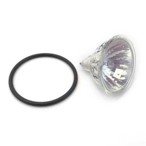 Front view of the replacement bulb, showcasing the shape and base. Front view of the replacement bulb, showcasing the shape and base.