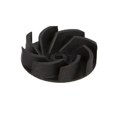 Front view of the impeller replacement, showcasing the blades and central hub designed for efficient water flow. Front view of the impeller replacement, showcasing the blades and central hub designed for efficient water flow.